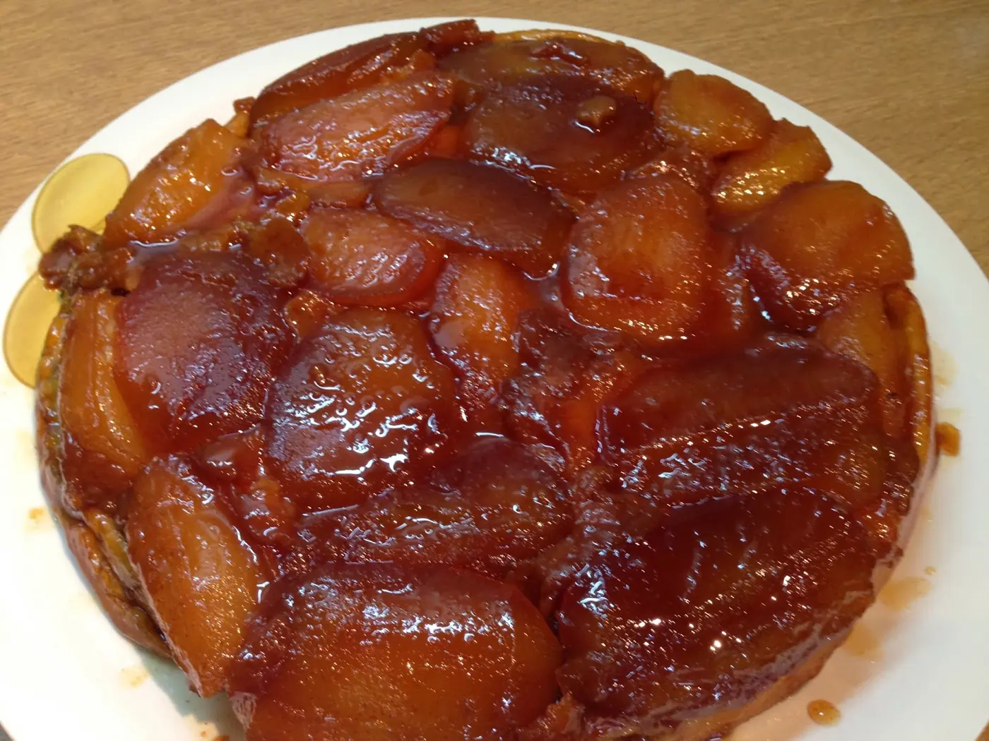Tarta Tatin con crema pastelera
