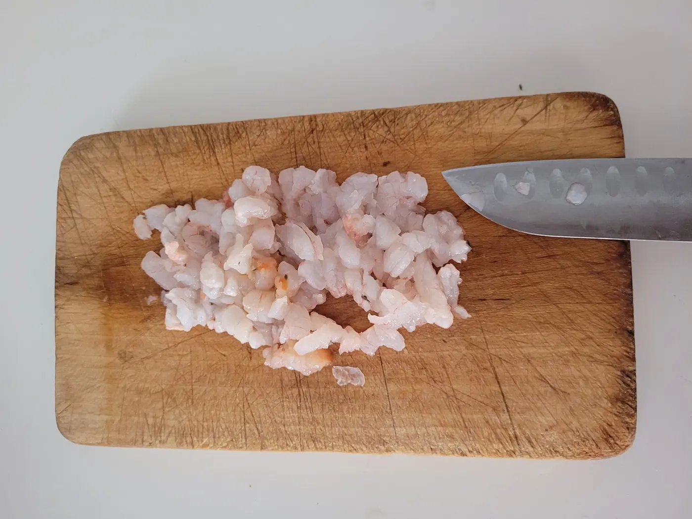Canelones de calabacín con farsa de gambas: foto del paso a paso