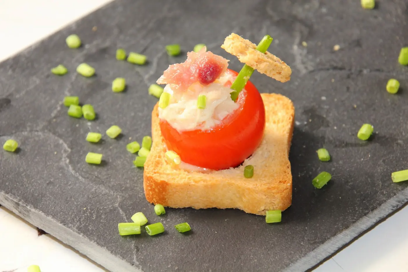 Tomates rellenos: foto del paso a paso