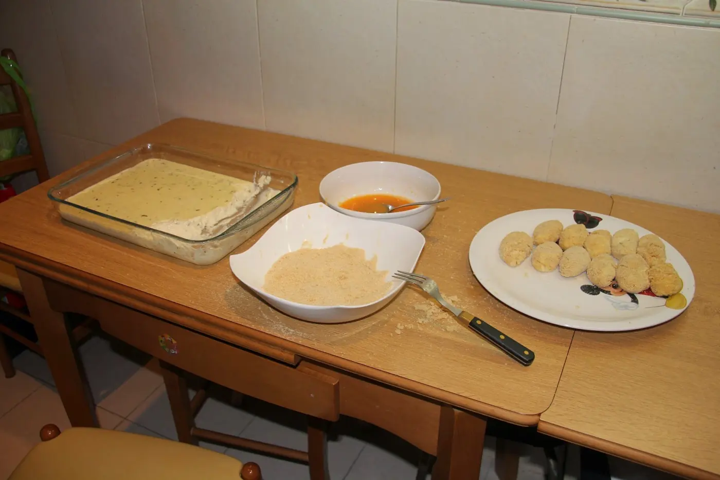 Croquetas de bacalao: foto del paso a paso