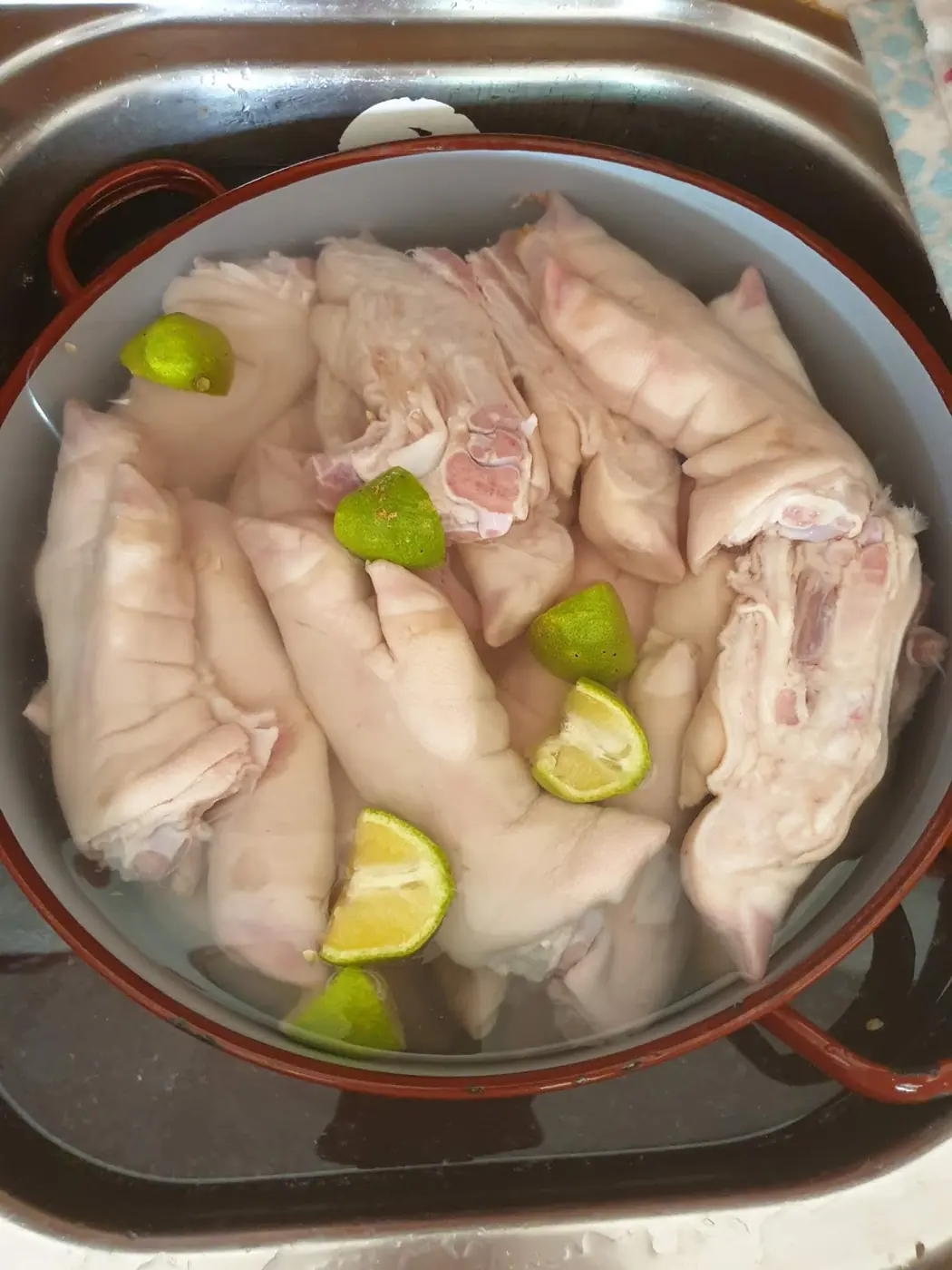 Manitas de cerdo: foto del paso a paso