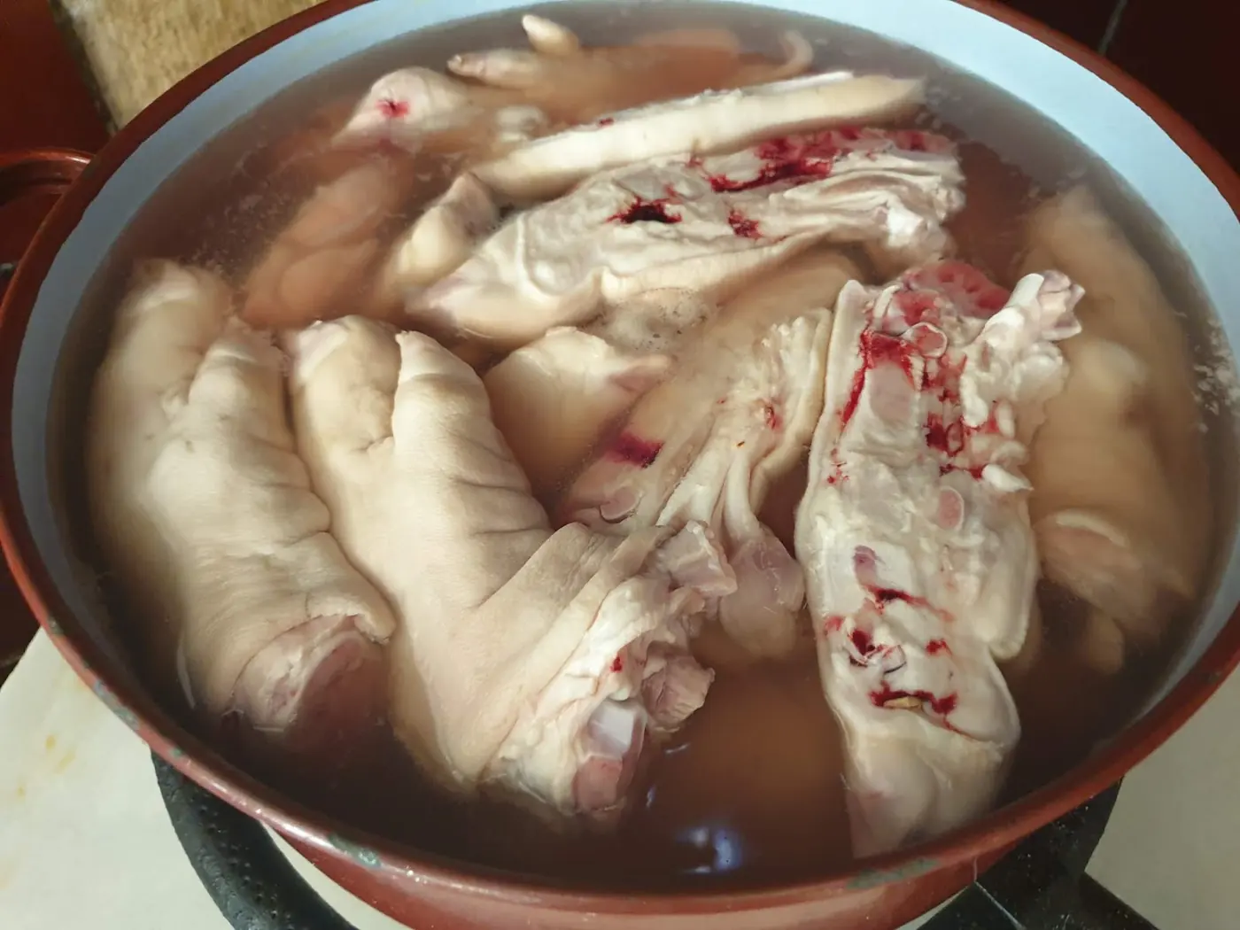 Manitas de cerdo: foto del paso a paso