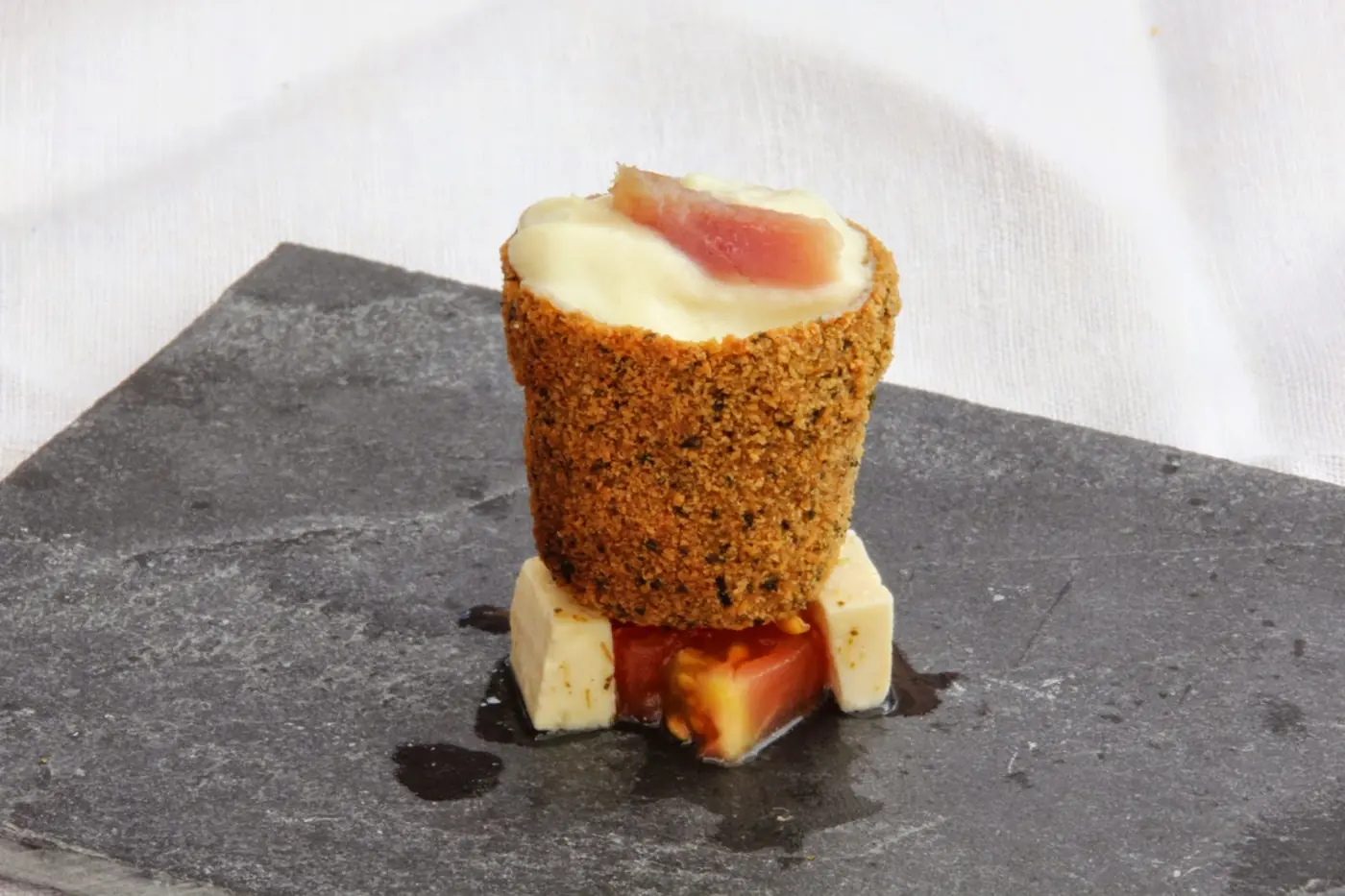 Maceta crujiente de espuma de Vichyssoise: foto del paso a paso