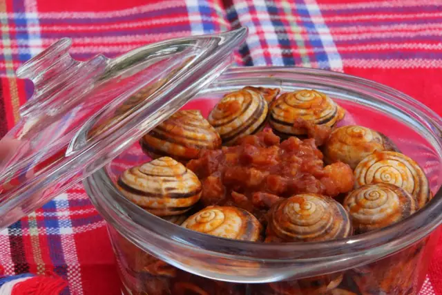 Caracoles con gambas